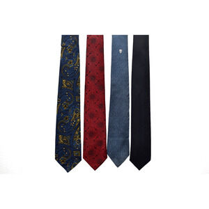 Wembly, Walkers Necktie Mixed Lot Wool and Polyester Blend Men's Vintage 1970's